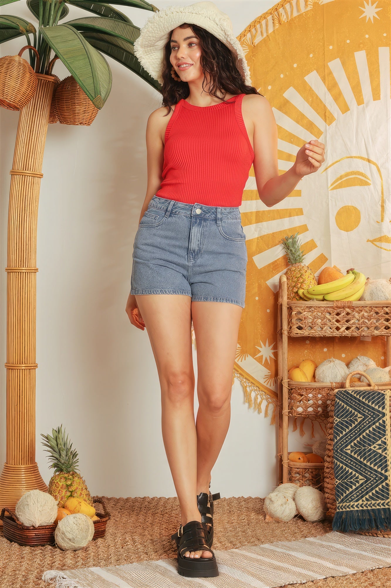 All Season Accessible Men and Women Clothing / Cami As symmetrical Ruffle