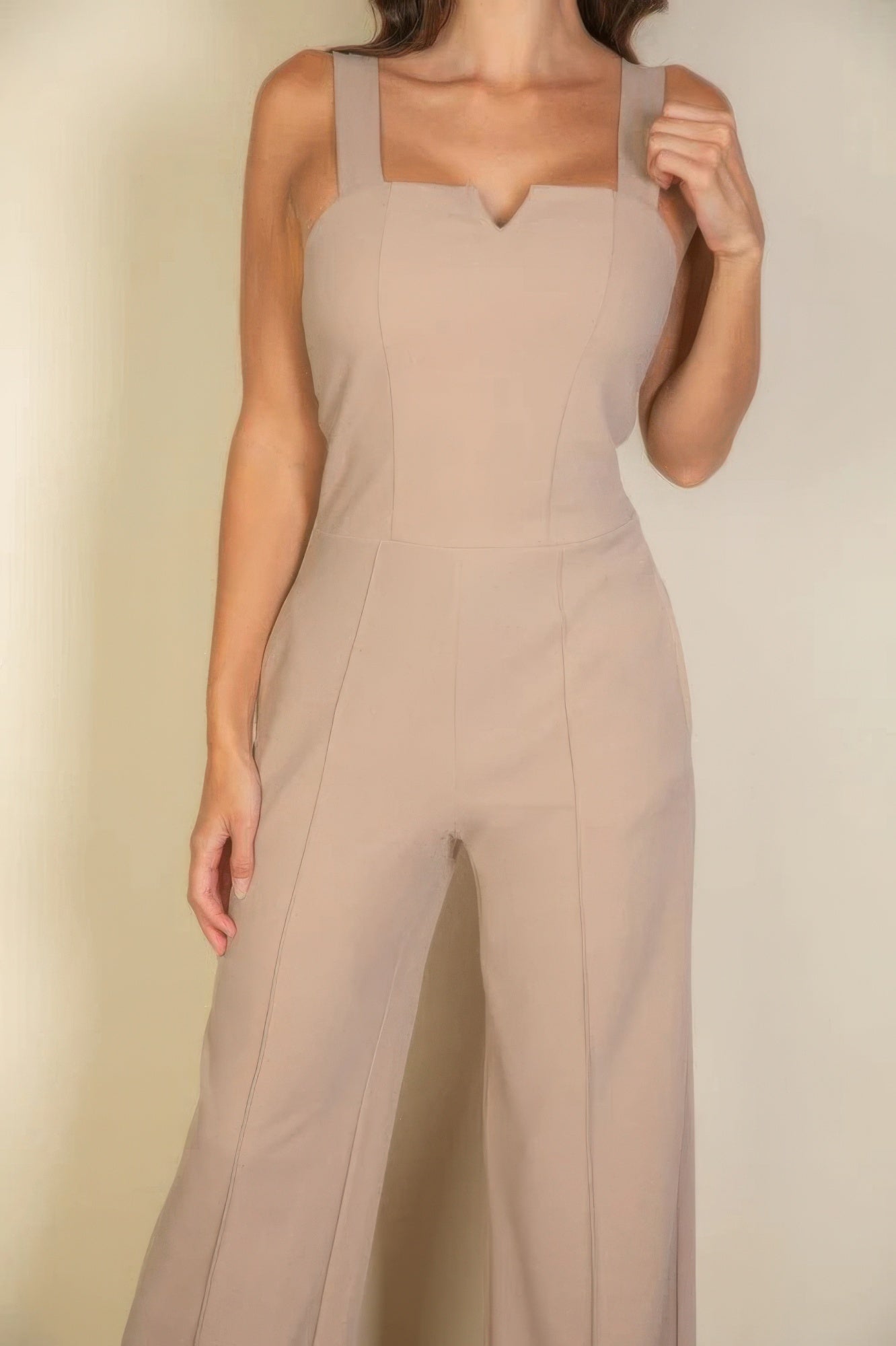 “Sizes: S, M, L, XL. 2XL, 3XL Women Dresses /   Spaghetti Strap Solid Wide Jumpsuit”