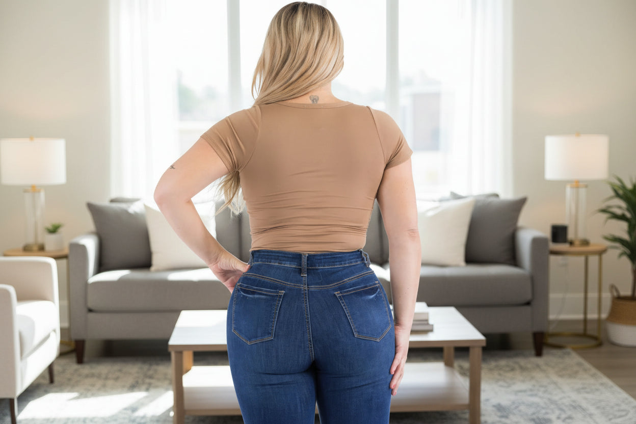 Plus Size Casual Split Neck Solid Short Sleeve Bodysuit