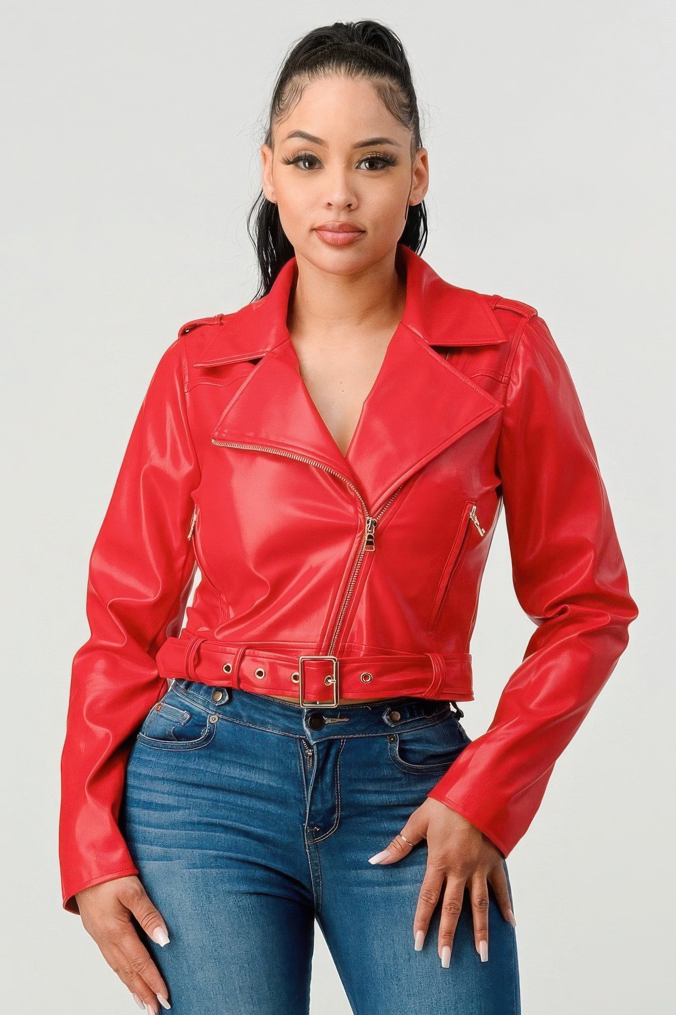 "Women's Clothing / High Quality PU Leather Jackets at Affordable Prices"