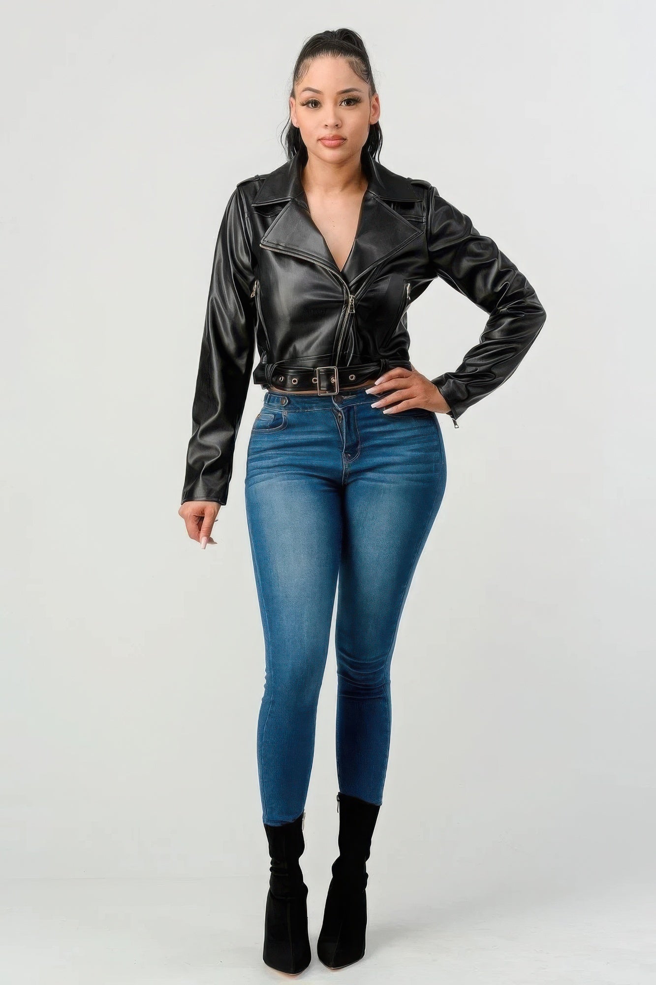"Women's Clothing / High Quality PU Leather Jackets at Affordable Prices"