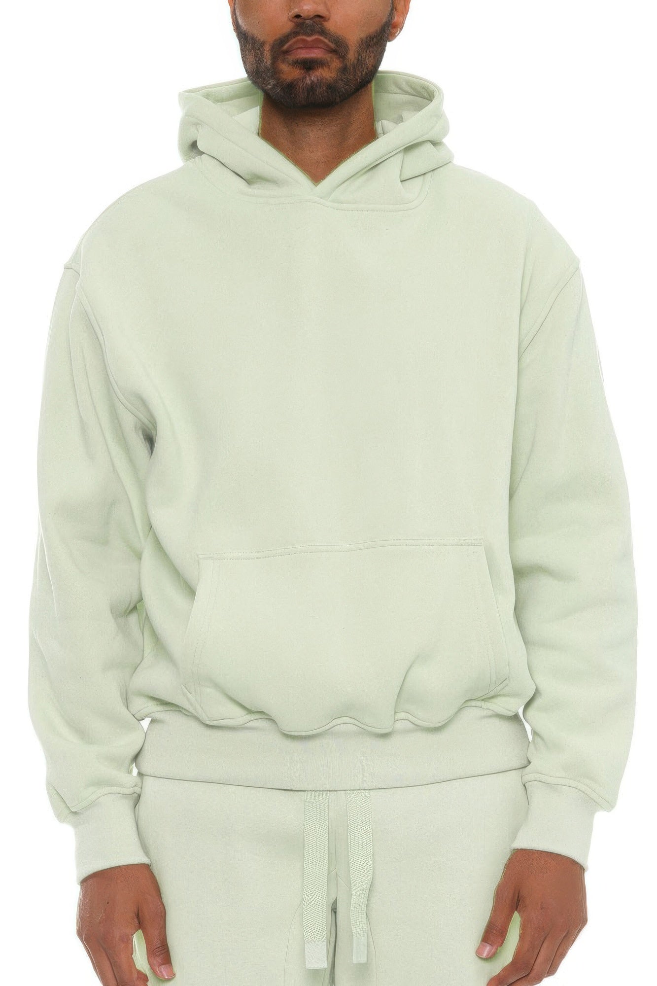 " Women's Green and Cozy wear / Rib Cargo Hoodie 2PCS Set
