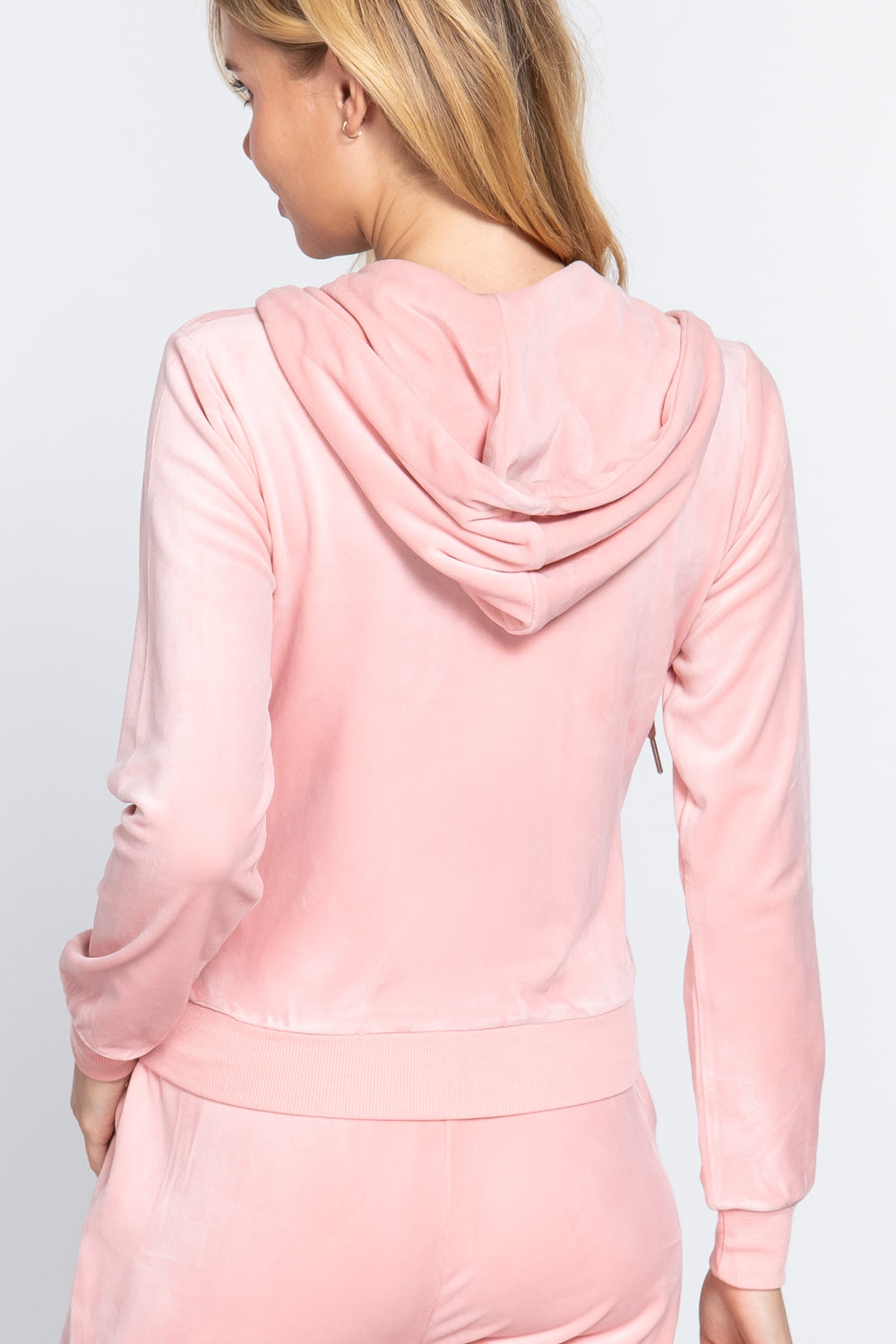 " Women's Green and Cozy wear / Rib Cargo Hoodie 2PCS Set