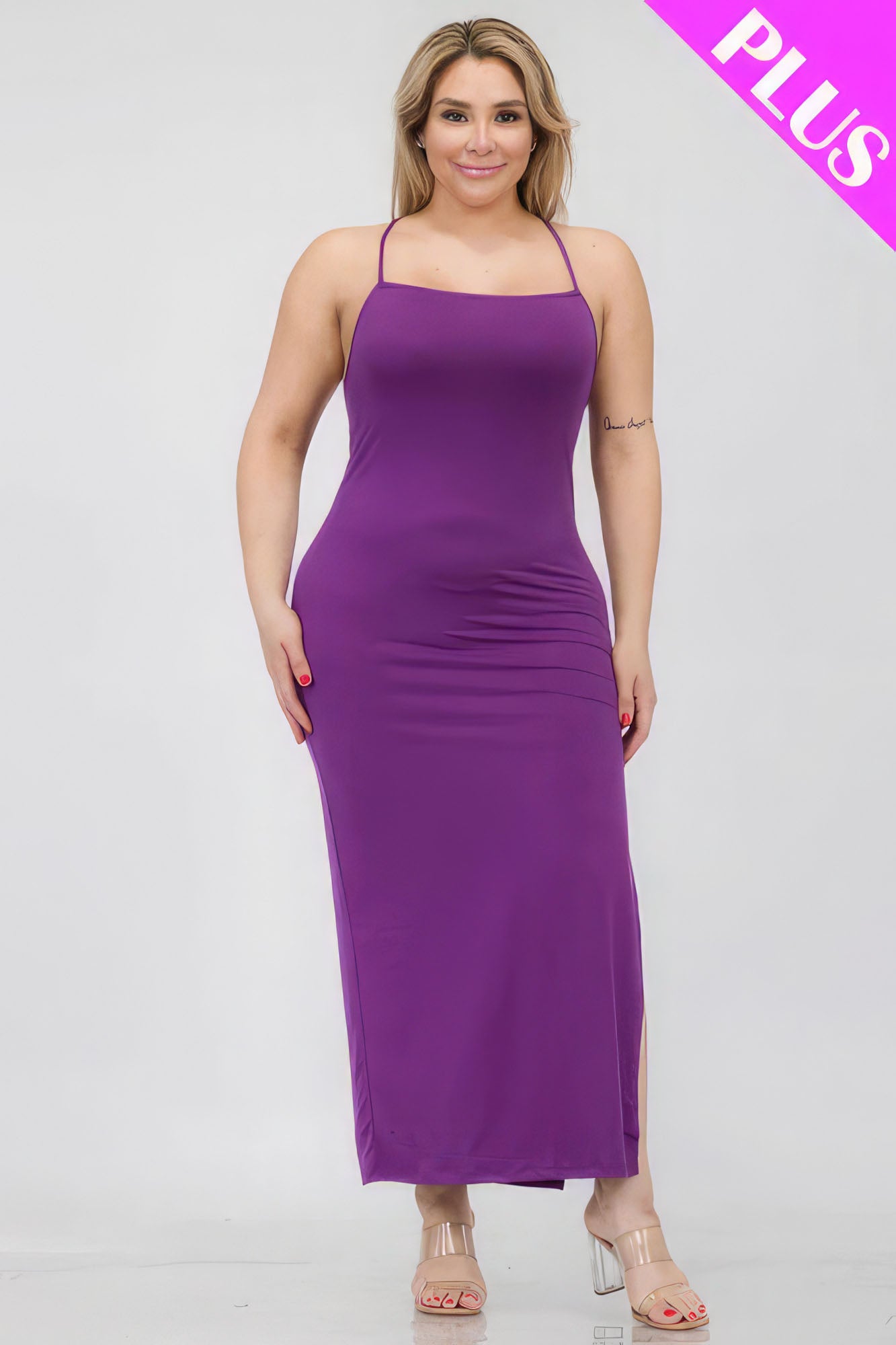 "Super Affordable women's Clothing / Solid Bodycon Split Hem / Tube Dress / Assorted Sizes"