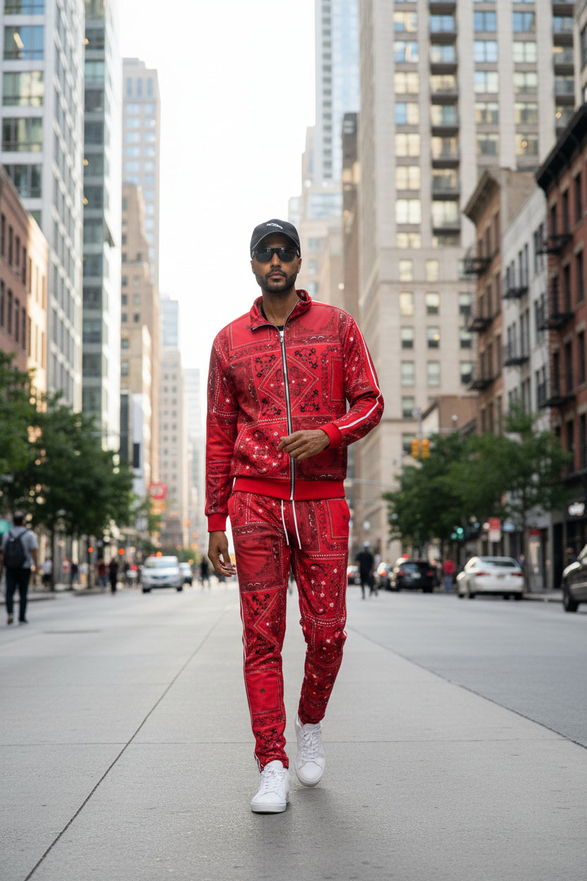 How to Style a Men's Paisley Bandana Track Jacket in 2026