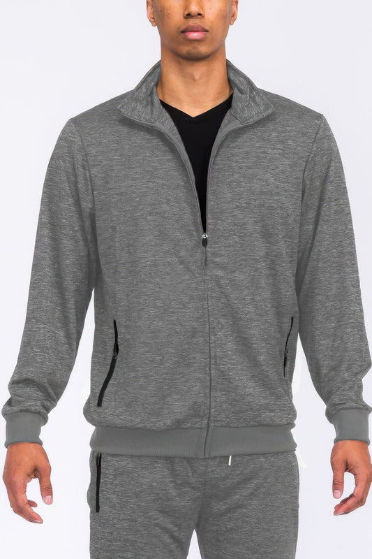 Men's Winter Clothing / Marbled Track Jacket