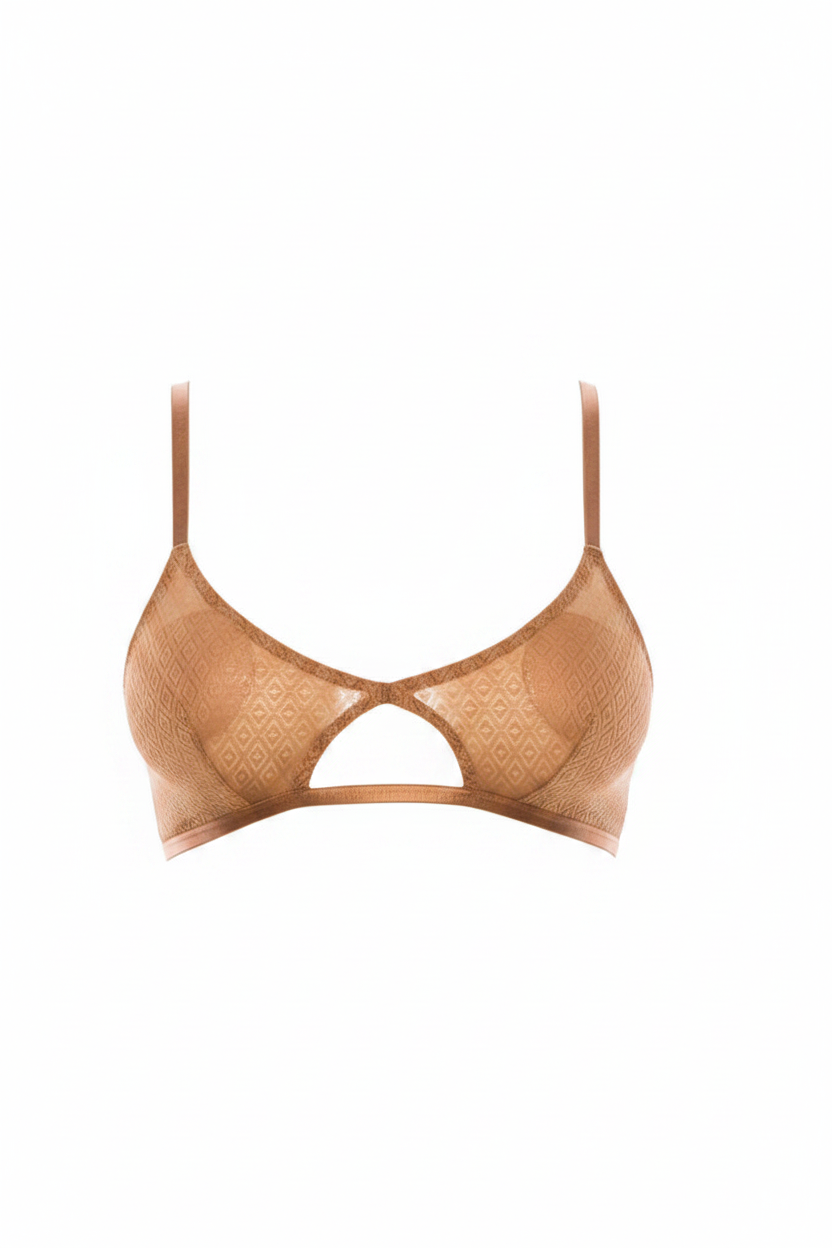 Affordable sustainable Lace Triangle Bralette by Super Fluffy Clothing Store