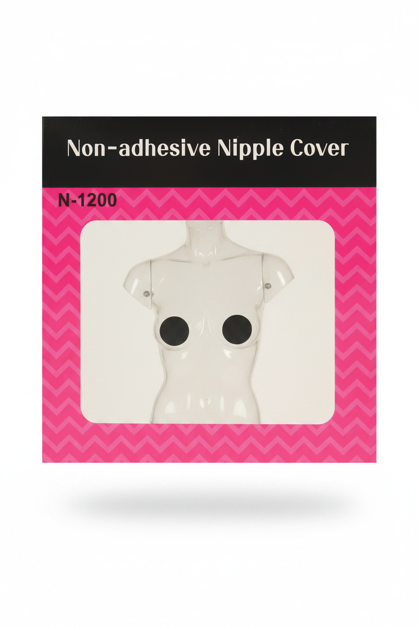 Black Universal Fashion Essential / Non-adhesive Nipple Cover by Super Fluffy Clothing Store