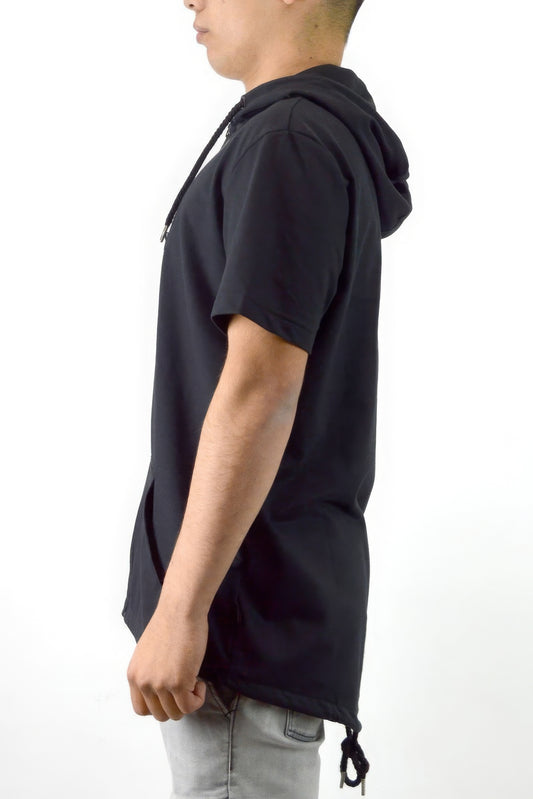 "Men's Casual Short Sleeve Zip-up Hoodie Tops Save 50%-75% discount with Free Shipping"