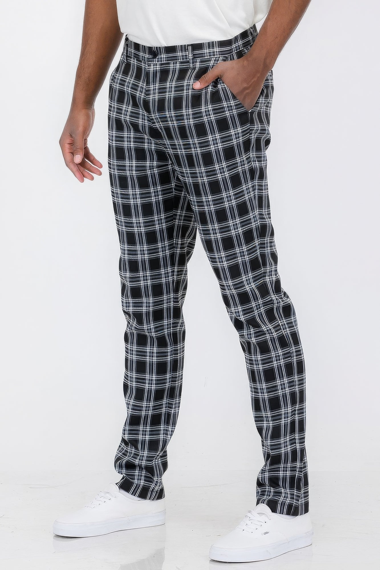 Plaid Trouser Pants