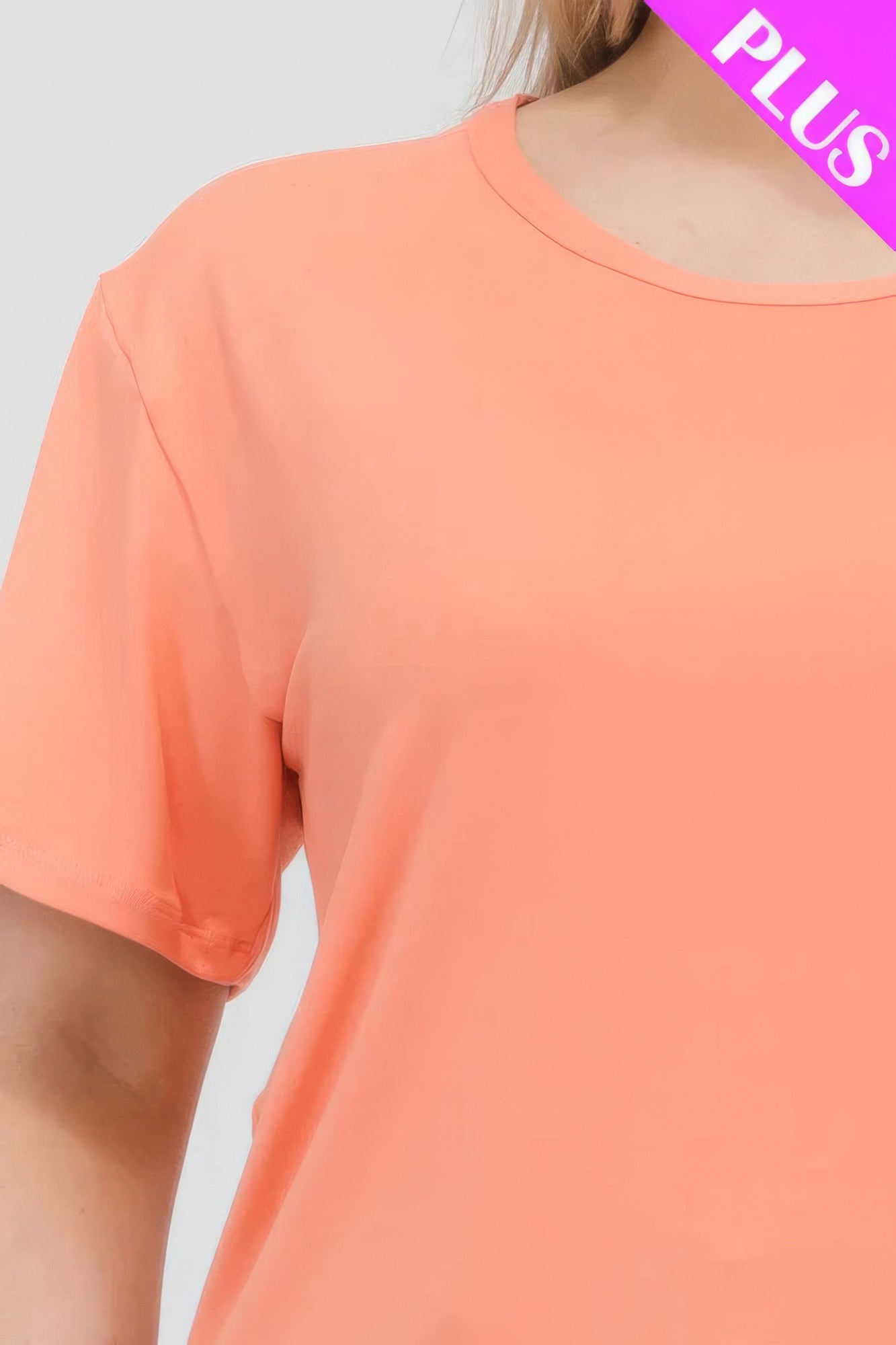 Plus Size Basic Short Sleeve T-shirt