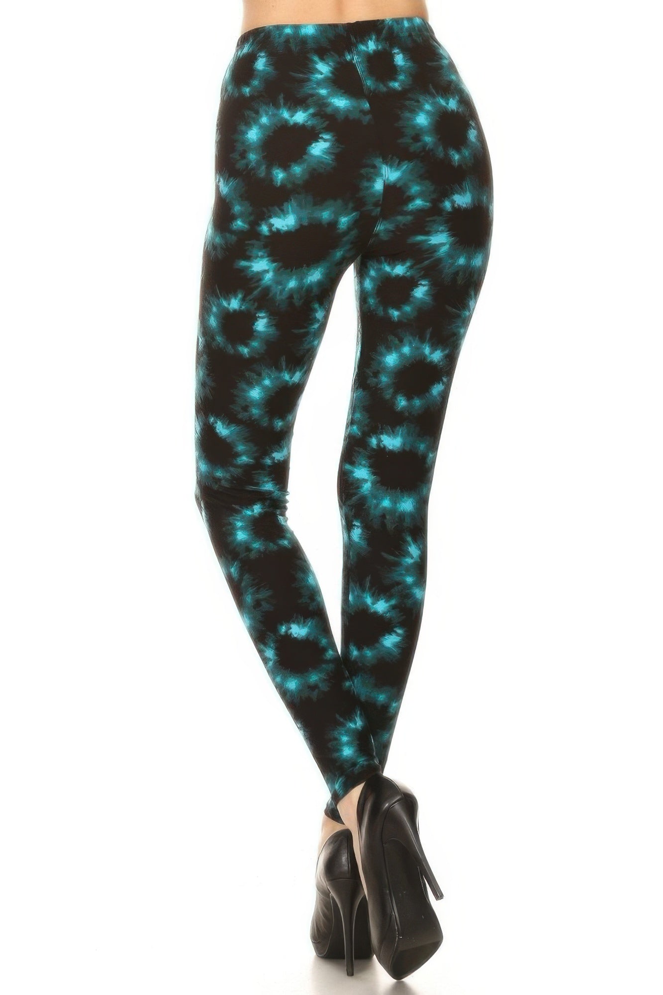 Tie Dye Rinted, Full Length, High Waisted Leggings