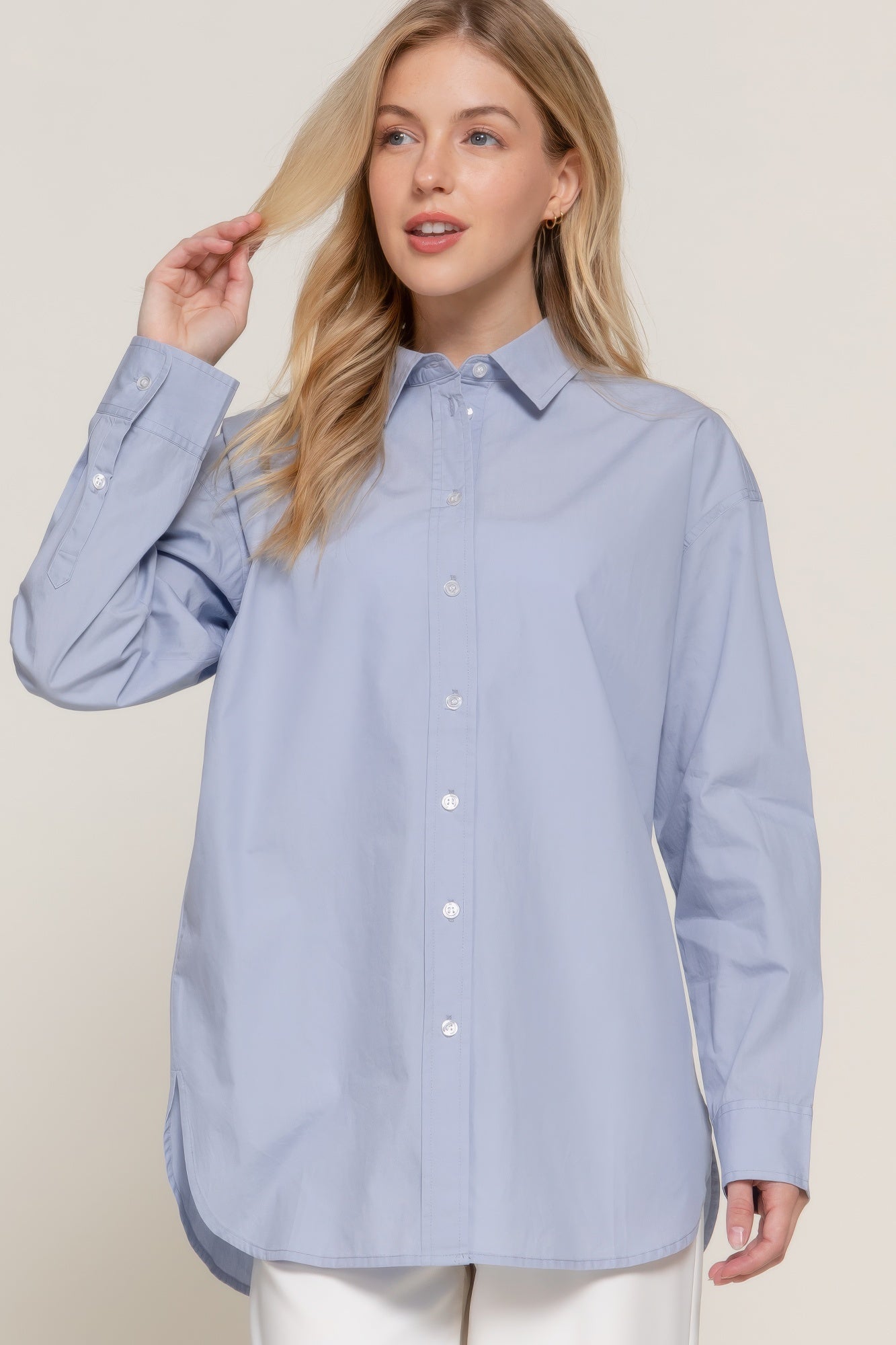 Long Sleeve Loose Fit Shirt