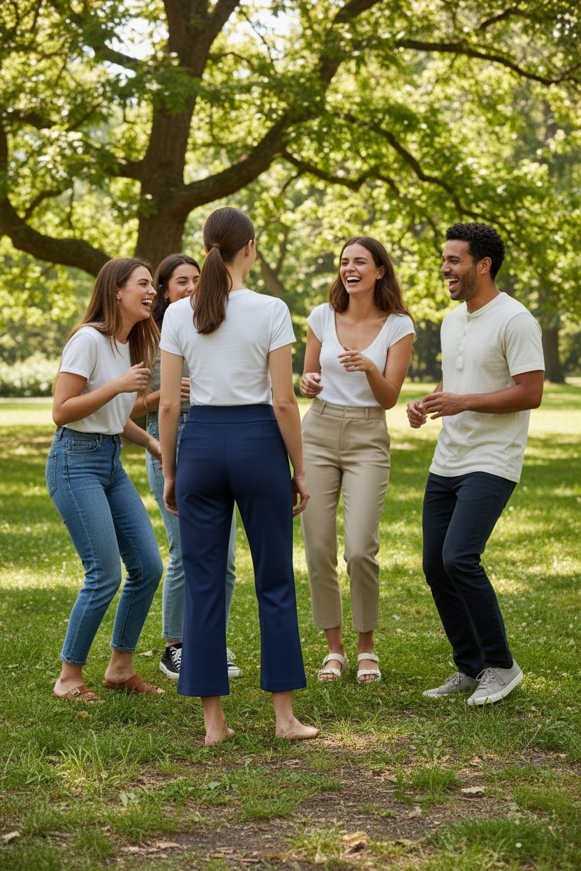 Popular affordable Women' Casual Pants / Counterparts Solid Pull-on Pants by Super Fluffy Clothing Store