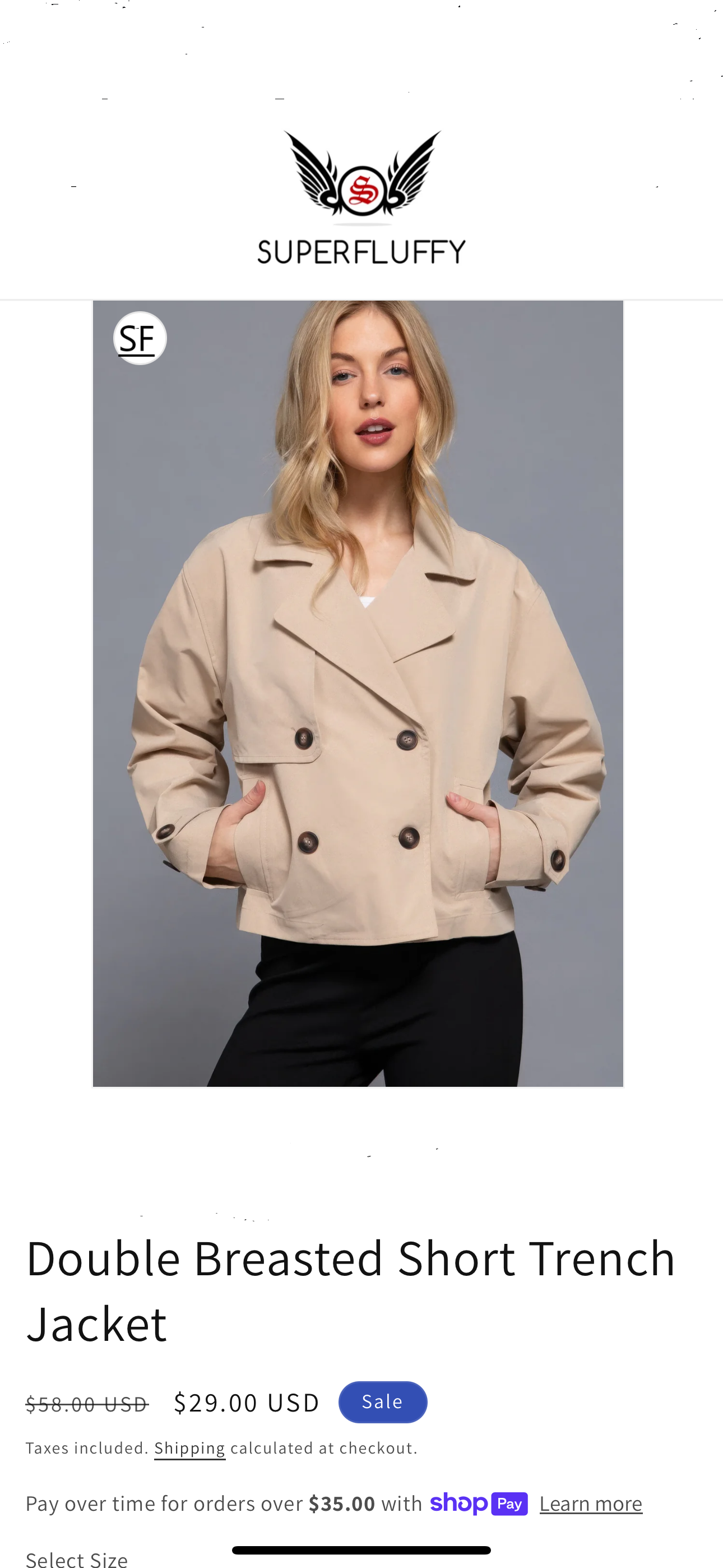 “Best outfits for Women to Look Confident and Sexy / Double Breasted Short Trench Jacket”