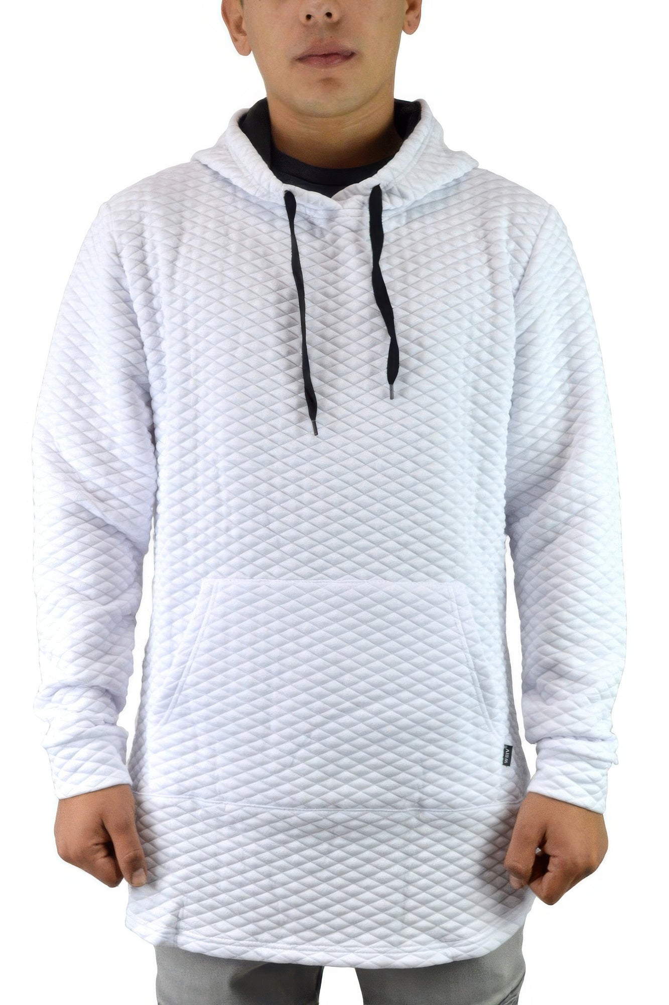 Quilted Pullover Hoodie Sweatshirts