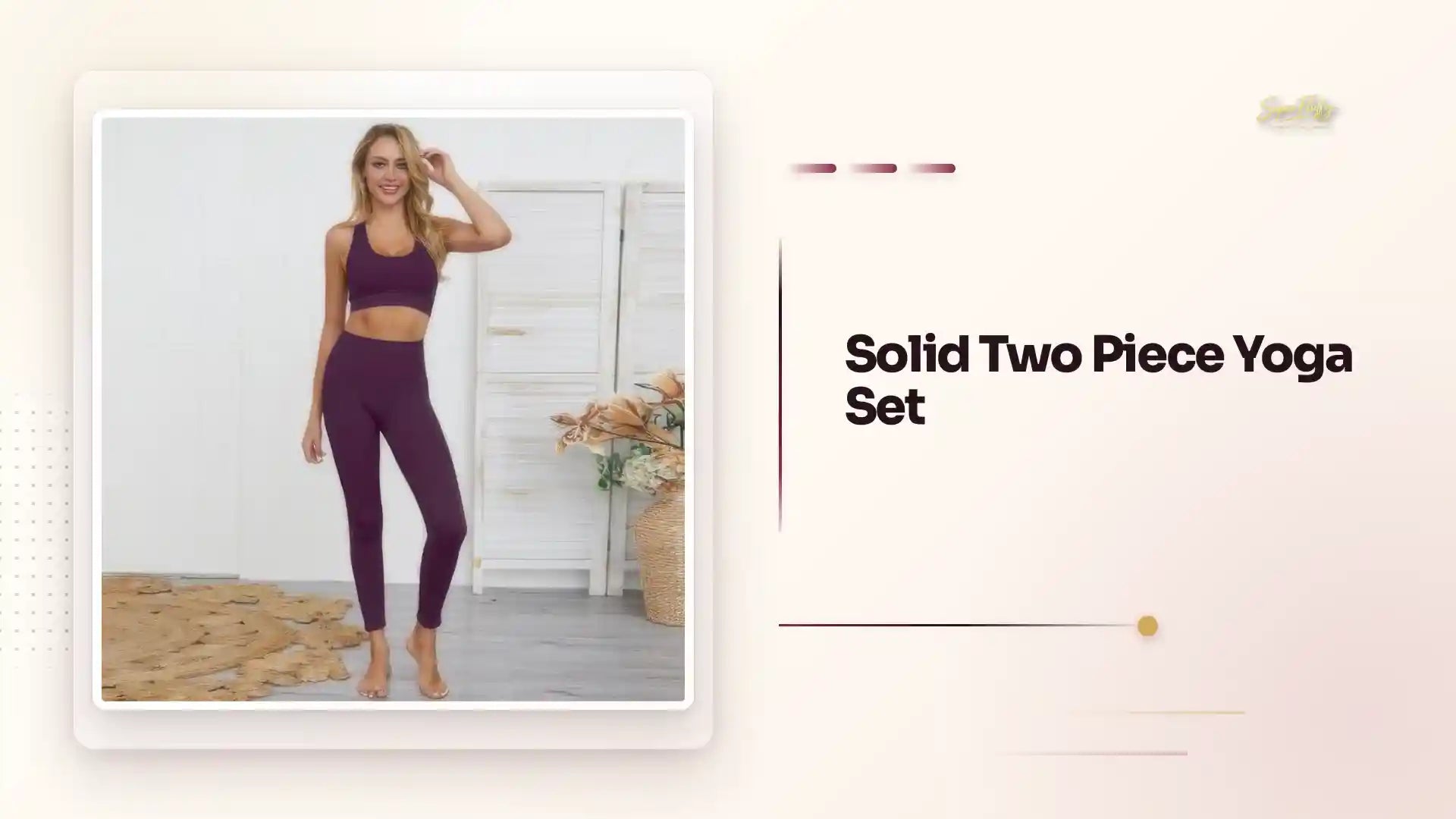 Solid Two Piece Yoga Set by@Outfy