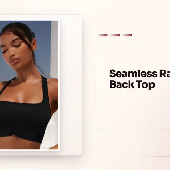 Seamless Racerback Back Top by@Outfy