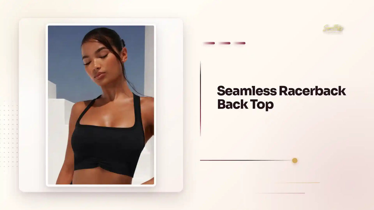 Seamless Racerback Back Top by@Outfy