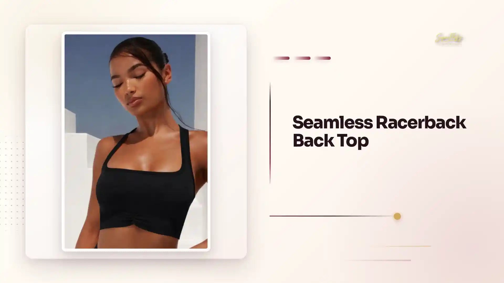 Seamless Racerback Back Top by@Outfy