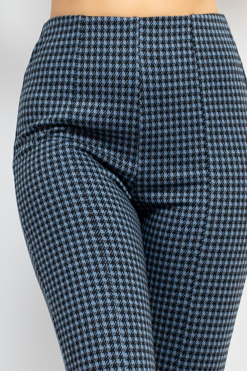 Plaid Bell Bottom Pants