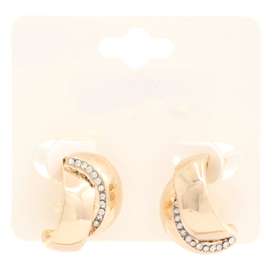 Double Circle Rhinestone Earring