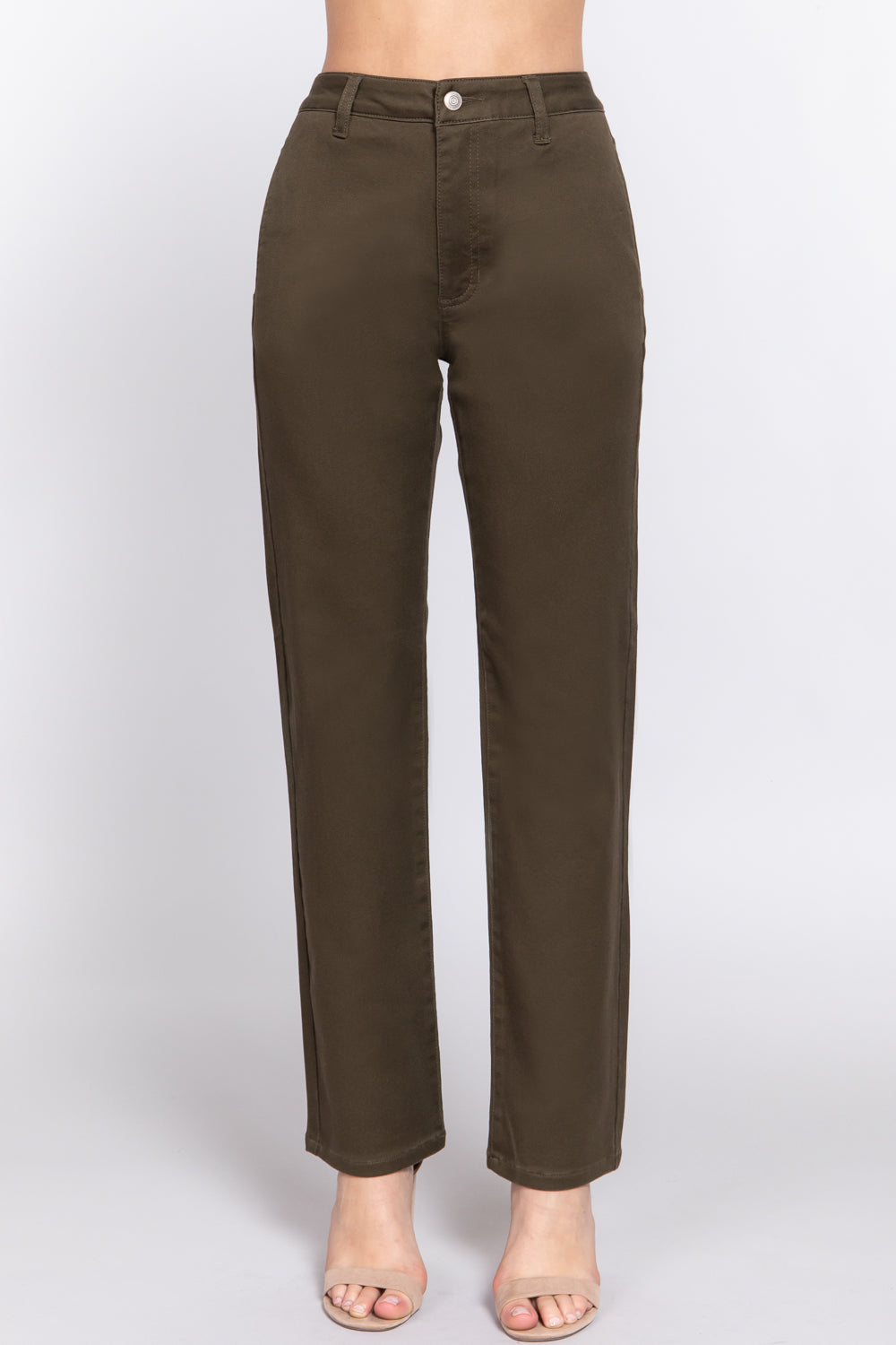 Straight Fit Twill Long Pants – Superfluffyclothingstore.com
